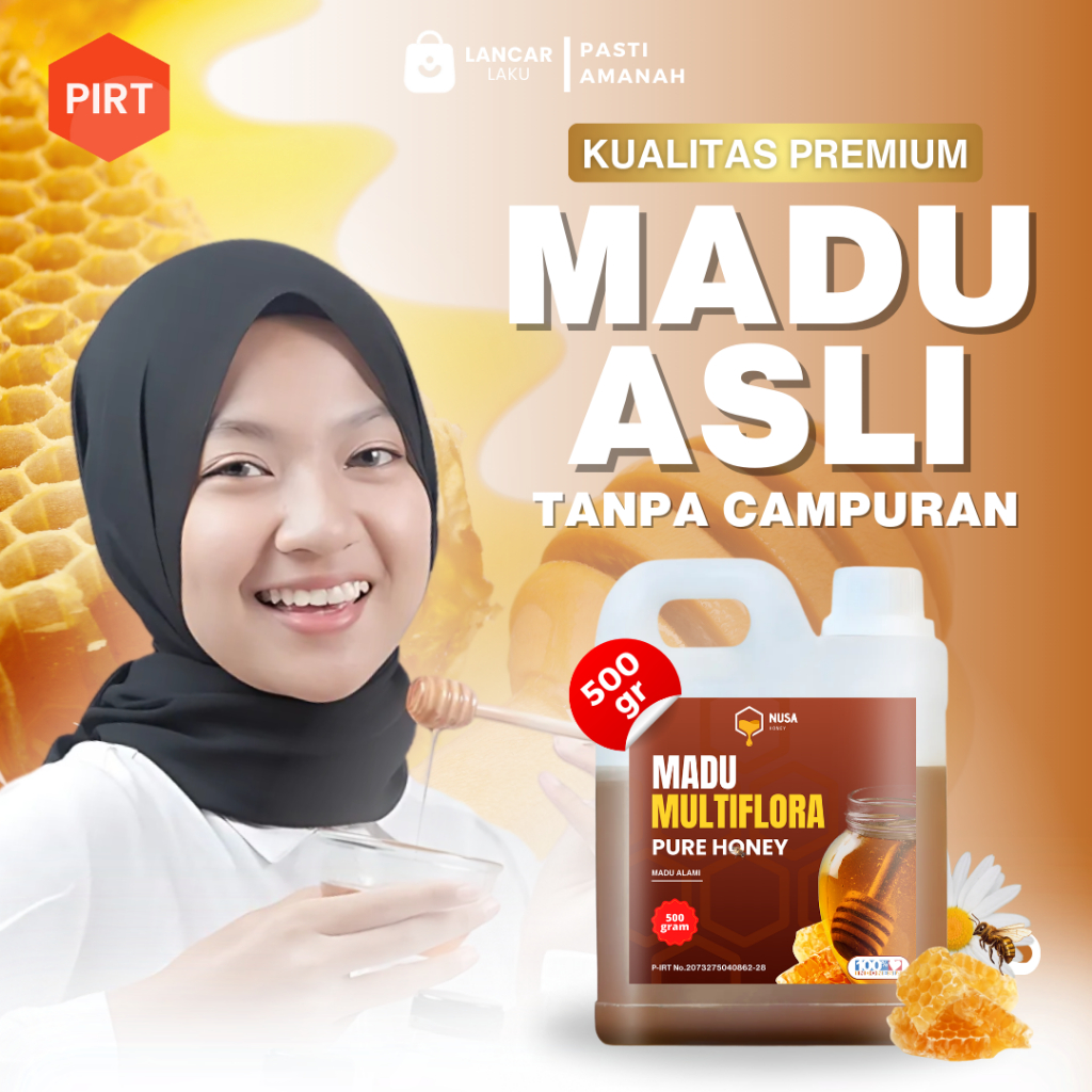 

Madu Murni Asli 100% Tanpa Campuran Penggemuk Badan Obat Diabetes Kolesterol Gula Darah Asam Urat Dan Hipertensi Multiflora Nusa Honey