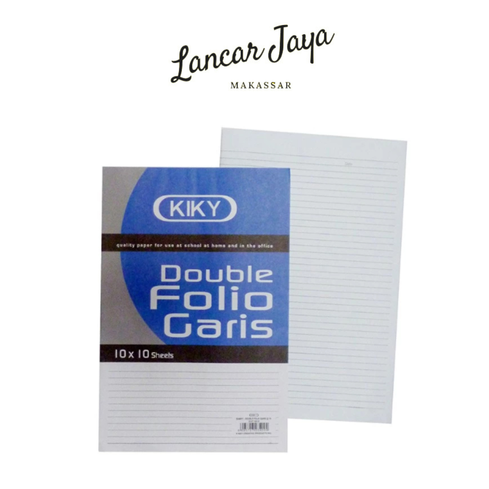 

[10 lbr] Kertas Double Folio Garis KIKY