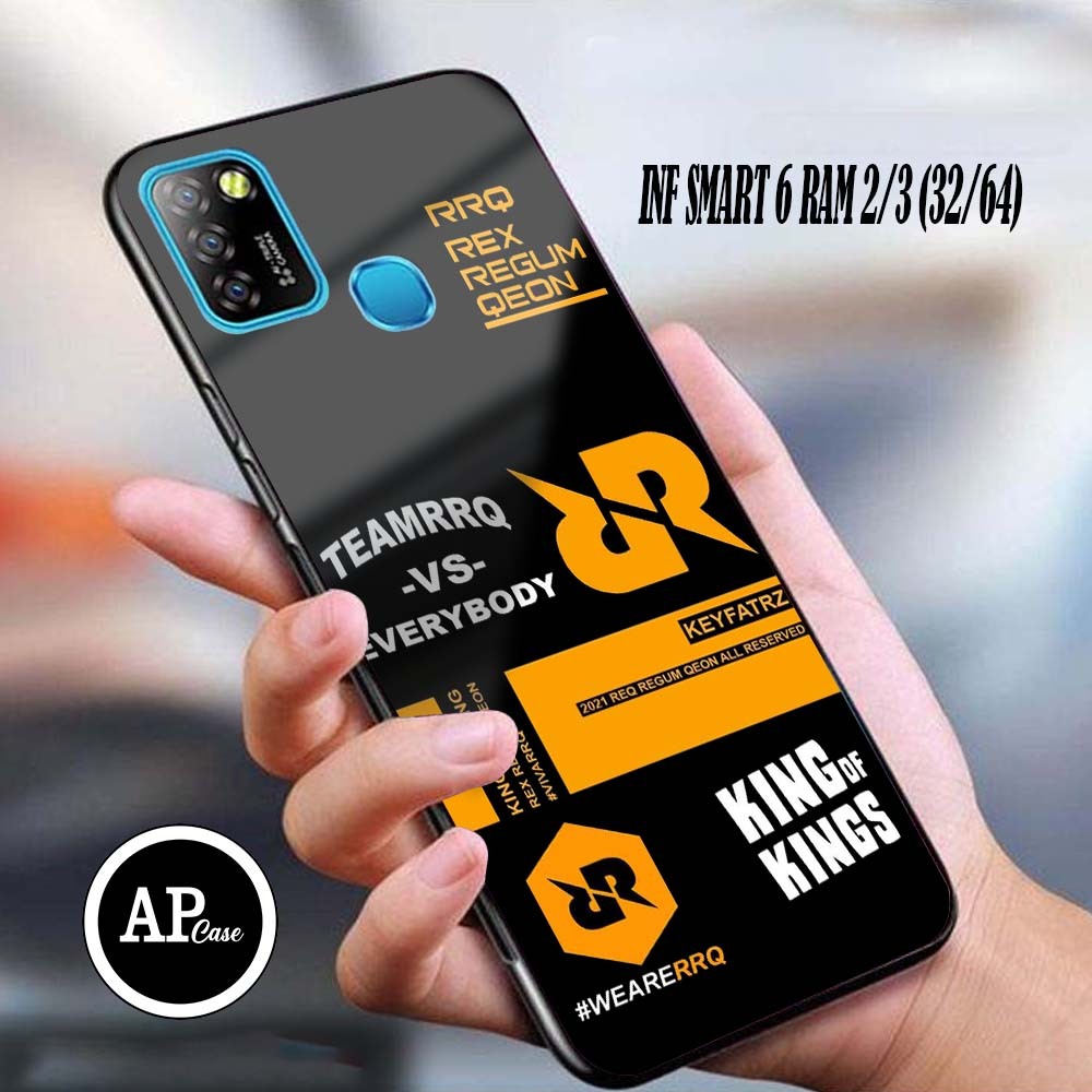 Case INFINIX SMART 5/6 RAM 2/3 (32/64) casing glossy Motif RRQ Terbaru Ap Case - Custom Case - Casin