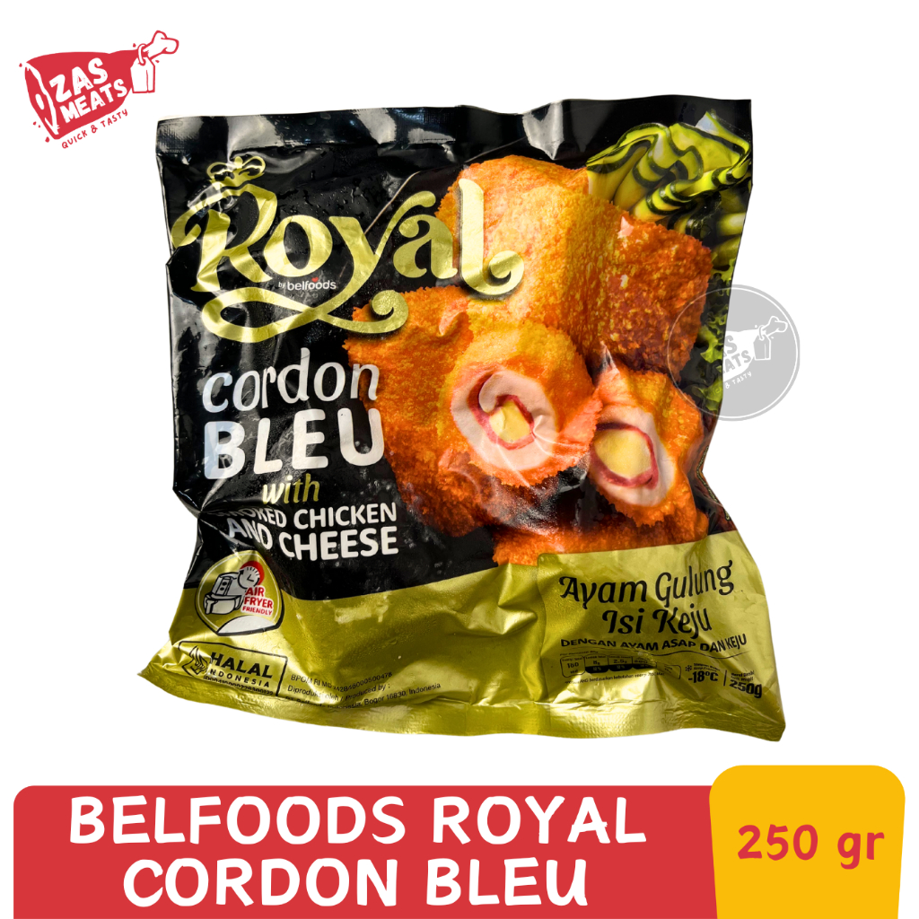 

BELFOODS ROYAL CORDON BLEU 250GR | Belfoods Ayam Gulung Isi Keju 250 gram | Premium