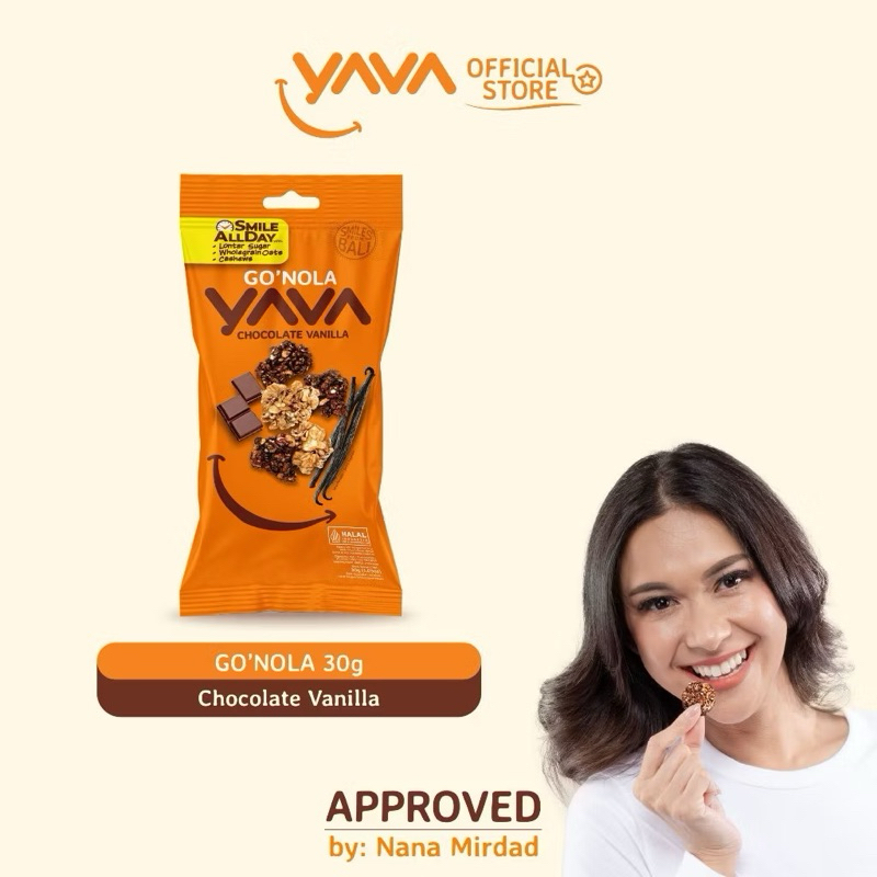 

YAVA Granola Single Serving Go'Nola Chocolate Vanilla 30g