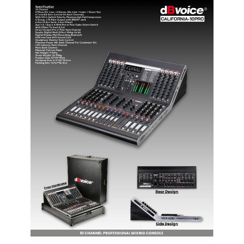MIXER DBVOICE CALIFORNIA 10PRO /CALIFORNIA 10 PRO