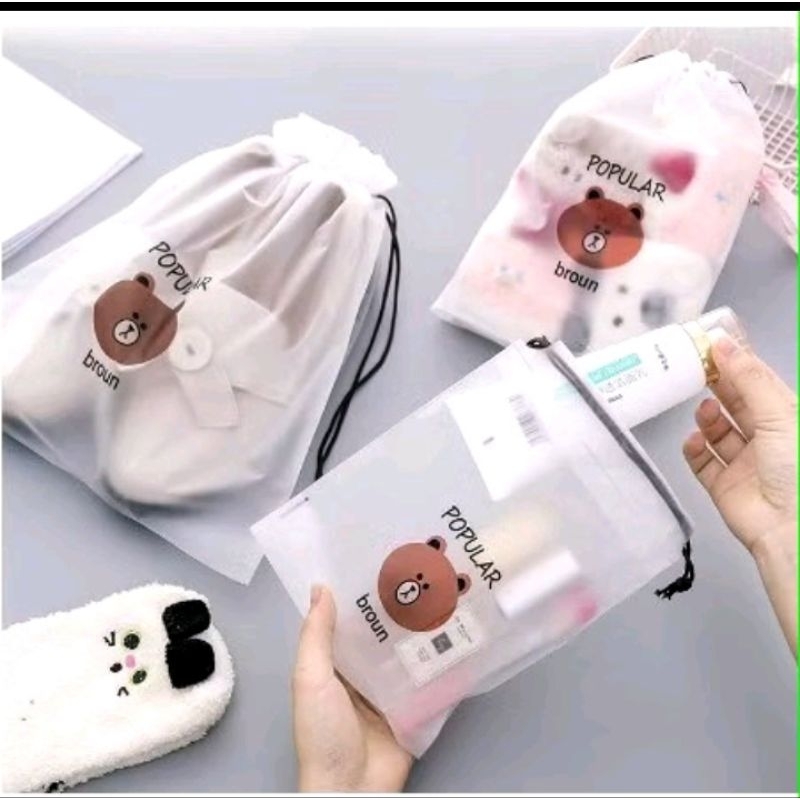 V1 - POUCH KOSMETIK ZIPPER / STORAGE / POUCH SERUT UKURAN KECIL