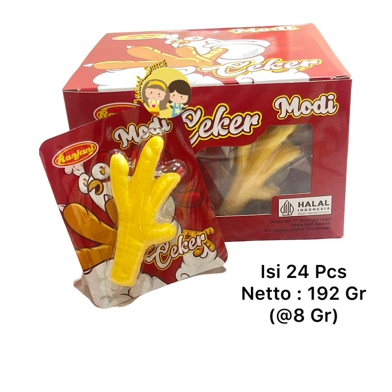

GROSIR - Permen Ceker Lunak 24 X 8 Gr Rasa Buah - Chicken Feet Gummy Candy by Jadoel_Snack