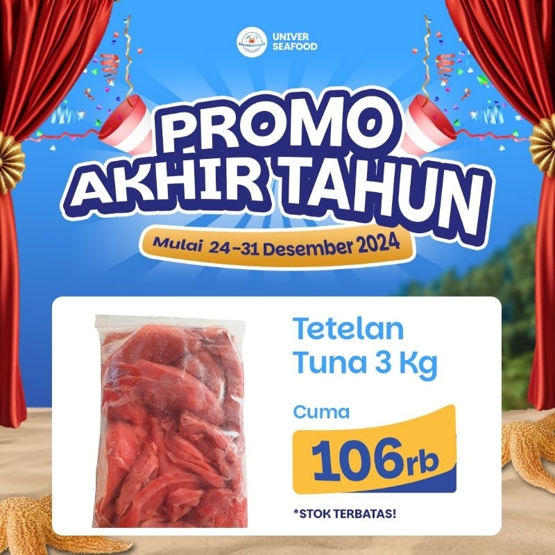 

PROMO AKHIR TAHUN !!! Tetelan Tuna 3kg