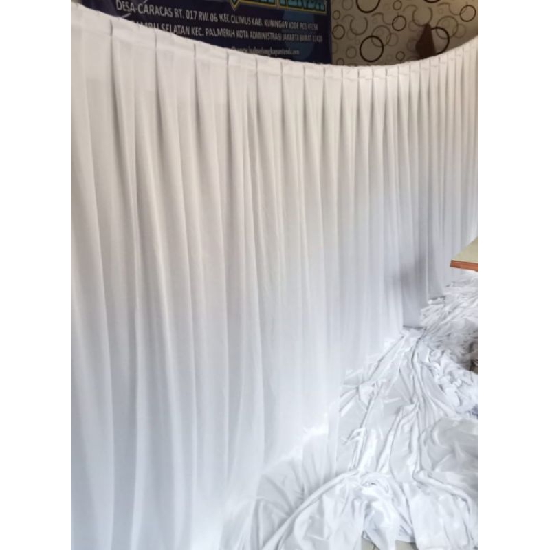 Background Tenda / Backdrop Dekorasi Pesta - Backdrop Wedding Rempel