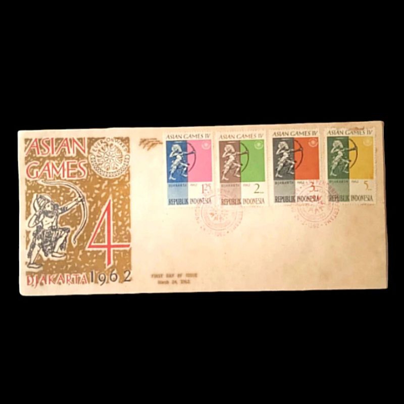 

Perangko Sampul Hari Pertama ASIAN GAMES 4 DJAKARTA Seri I 1962 Antik