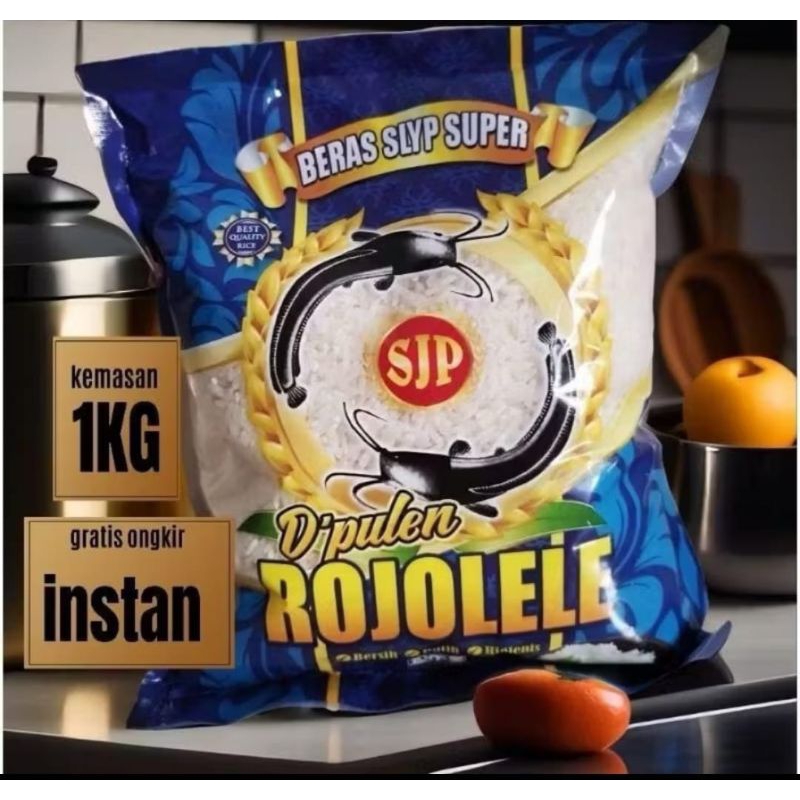 

BERAS SLYP ROJOLELE 1Kg SUPER PULEN BERAS SUPER NYA BERAS PALING PULEN BERAS ASLI KARAWANG