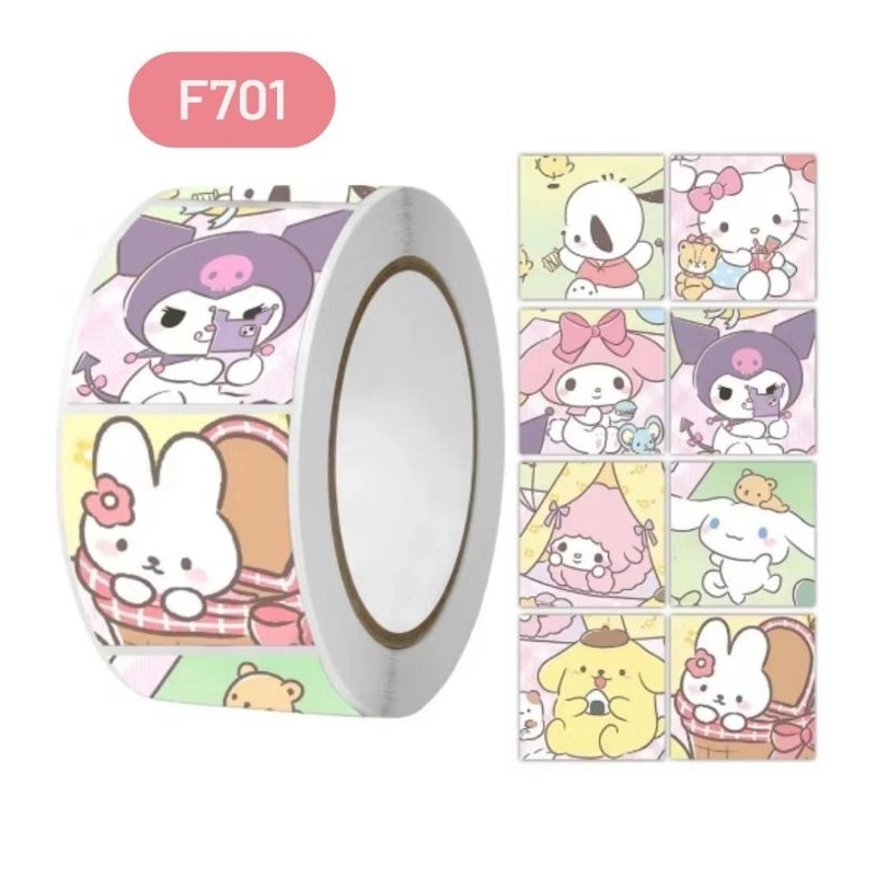 

Sticker Roll 500 pcs Karakter Lucu Sticker Sanrio Stiker Sanrio Sticker Lucu Stiker Lucu Sticker Kartun Label Sticker