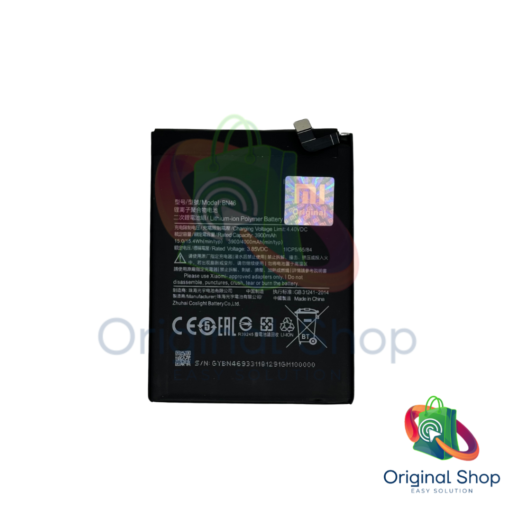 Baterai Battery Batre Xiaomi Redmi NOTE 8 / REDMI 7 / REDMI NOTE 6 BN46 ORIGINAL