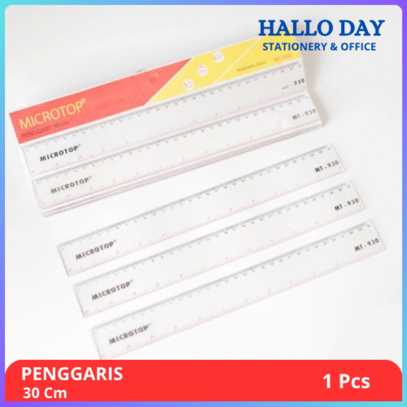 

HD Penggaris 30cm Plastik / Garisan 30cm