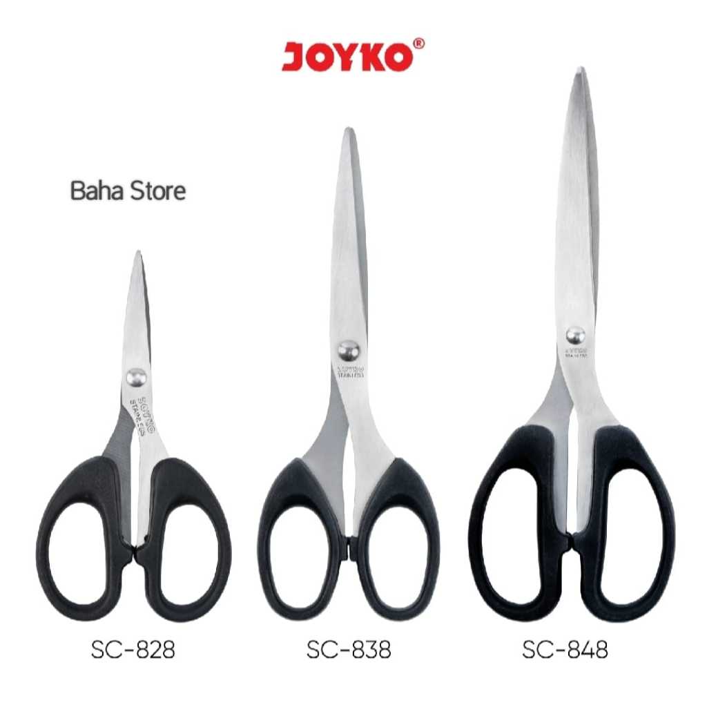

Gunting Kertas Karton Joyco Stainless Stell Tajam Besar Sedang Kecil