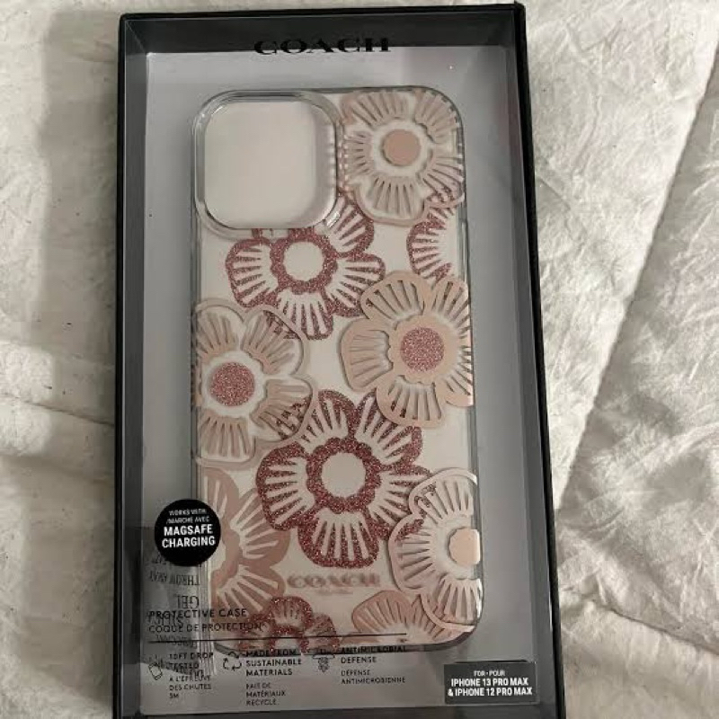 coach case tearose pink iphone 13 pro