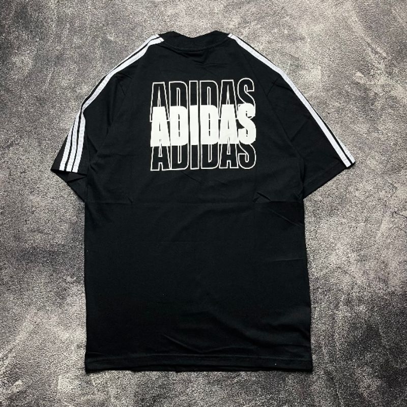 Adidas Ringer Tee Limited Edition Original 100% Combeds 24s Full Tag Label Baju Kaos Pria Jumbo
