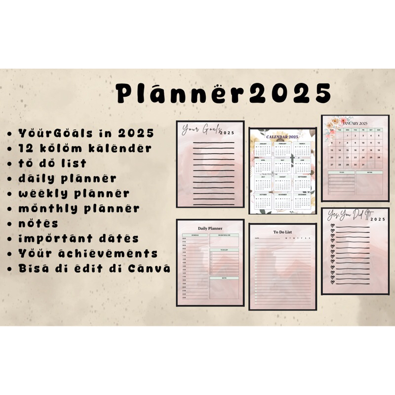 

Planner 2025 - Planner Schedule Daily Weekly Monthly
