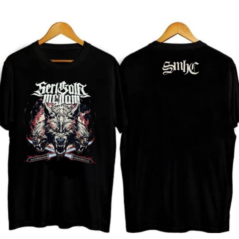 SERIGALA MALAM/t-shirt serigala malam/kaos smhc/kaos hardcore/kaos distro/kaos keren