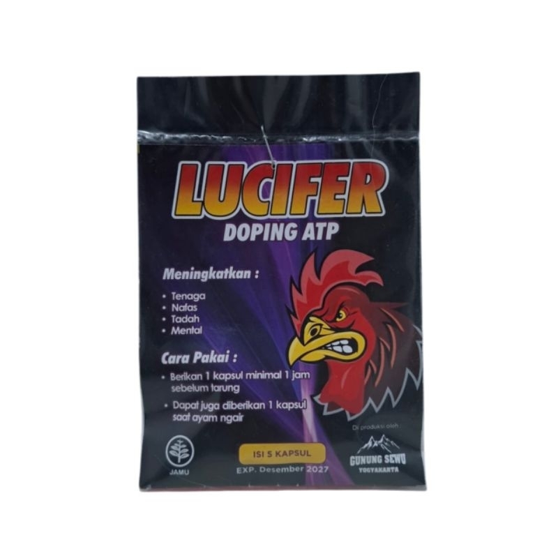 Doping ayam jamu lucifer doping atp ayam aduan isi 5 kapsul