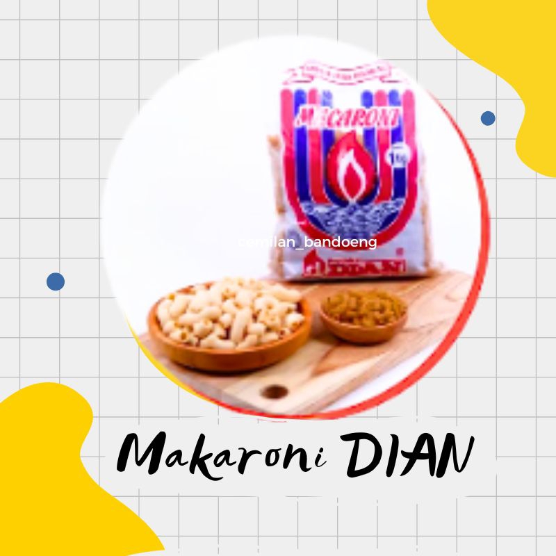 

Makaroni MENTAH DIAN SOLO Kemasan 1 KG