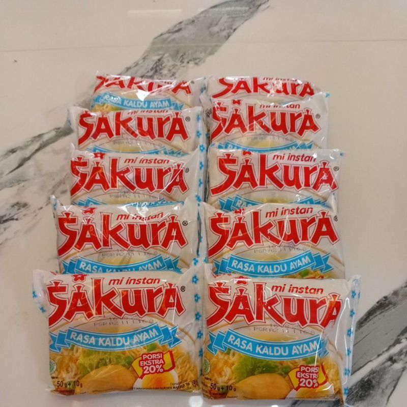 

[ISI 10 BUNGKUS] MIE SAKURA RASA KALDU AYAM