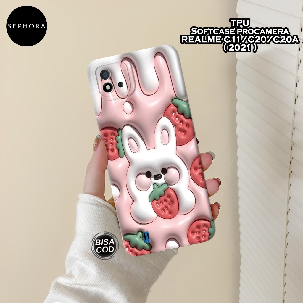 Case Realme C11/C20/C20A 2021 - Fashion Case Ice Cream - Softcase Realme C11/C20/C20A - Case Pro Cam