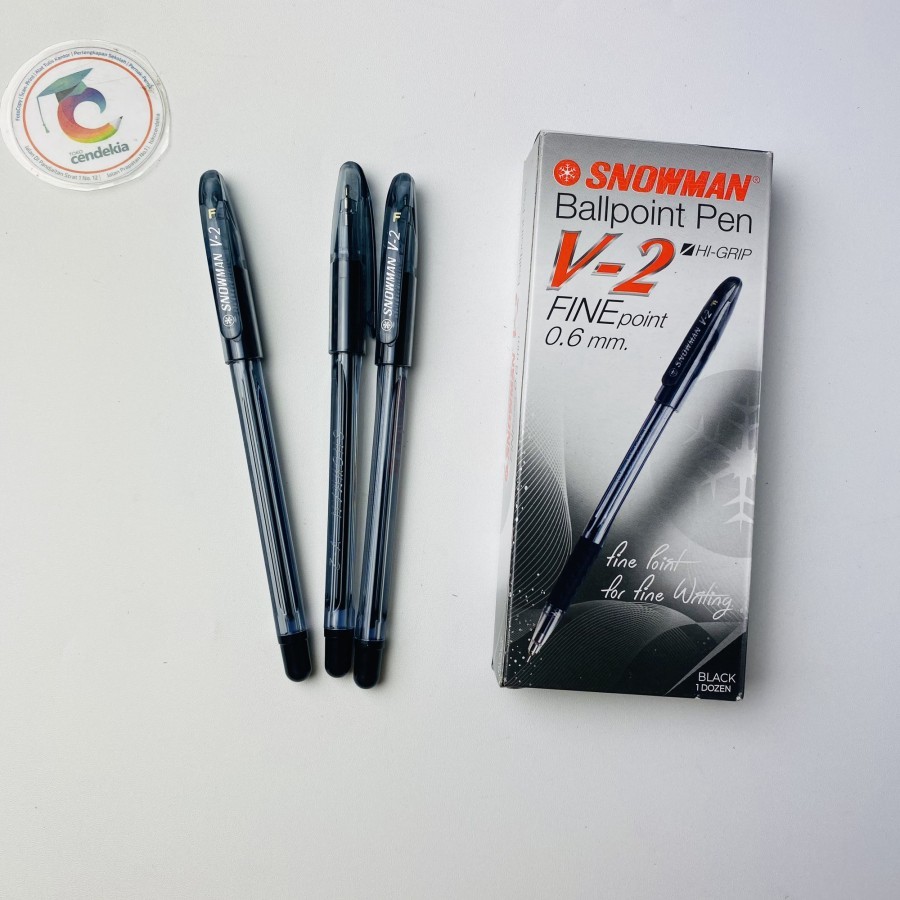 

Pulpen SNOWMAN V2 Hitam 0.6mm - 1 pak