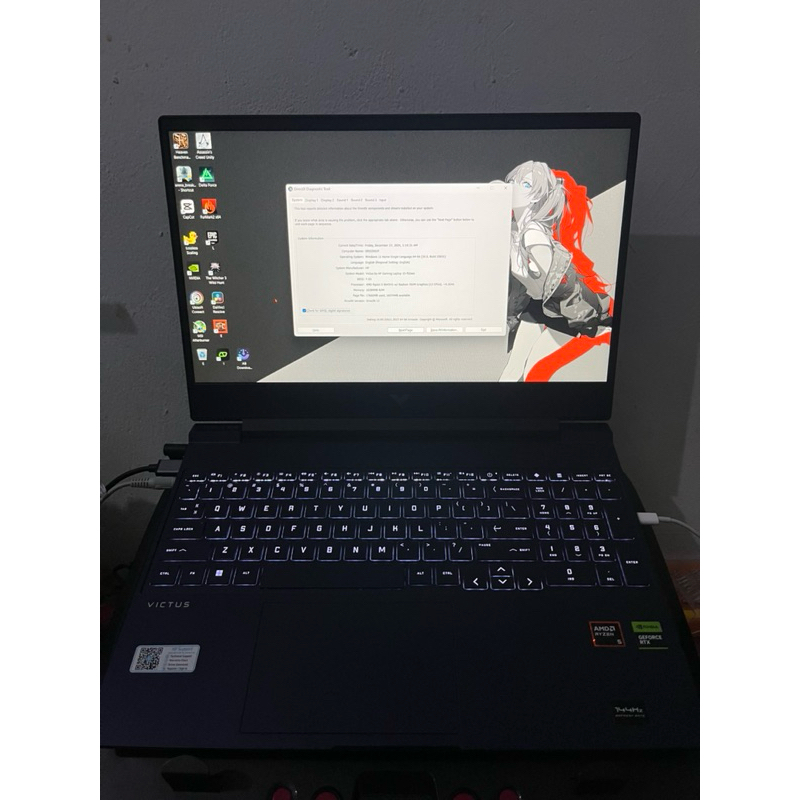 HP VICTUS 15 RYZEN 5 8645HS RTX 4060 16/512GB