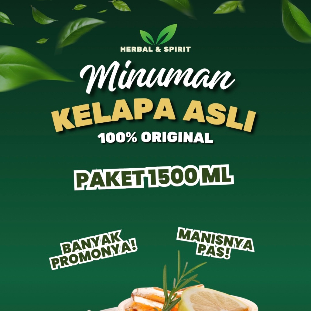 

Kelapa manis original isian 1500 ML