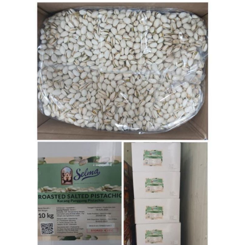 

kacang pistachio Rosted salt 10kg .