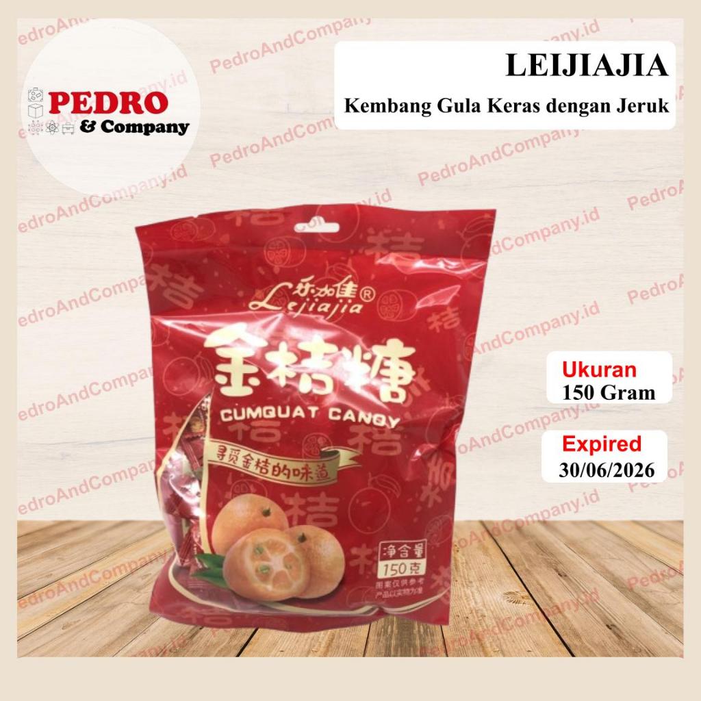 

Lejiajia Cumquat Candy 150 gram kembang gula rasa jeruk candy