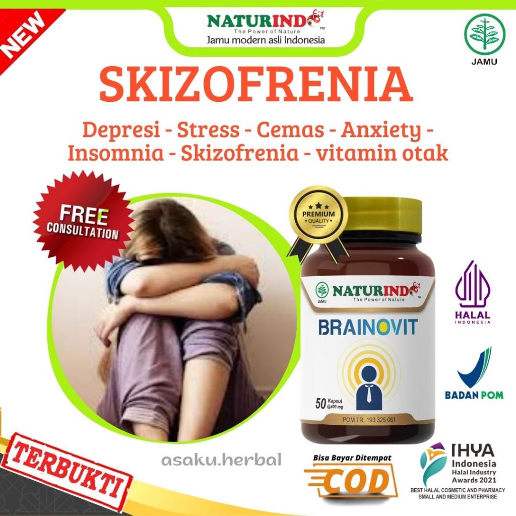 Obat Skizofrenia Stres Antidepresan Insomnia Cemas Anxiety Vitamin Otak Brainovit