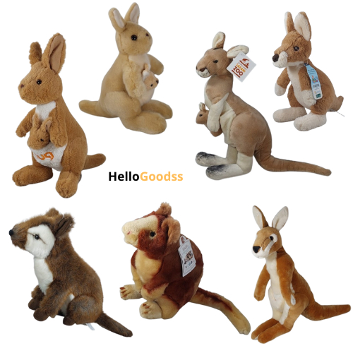 Boneka Binatang Kanguru Kangaroo Numbat Cute Soft - Ukuran M ( Cocok Untuk Hadiah Mainan Anak-Anak)