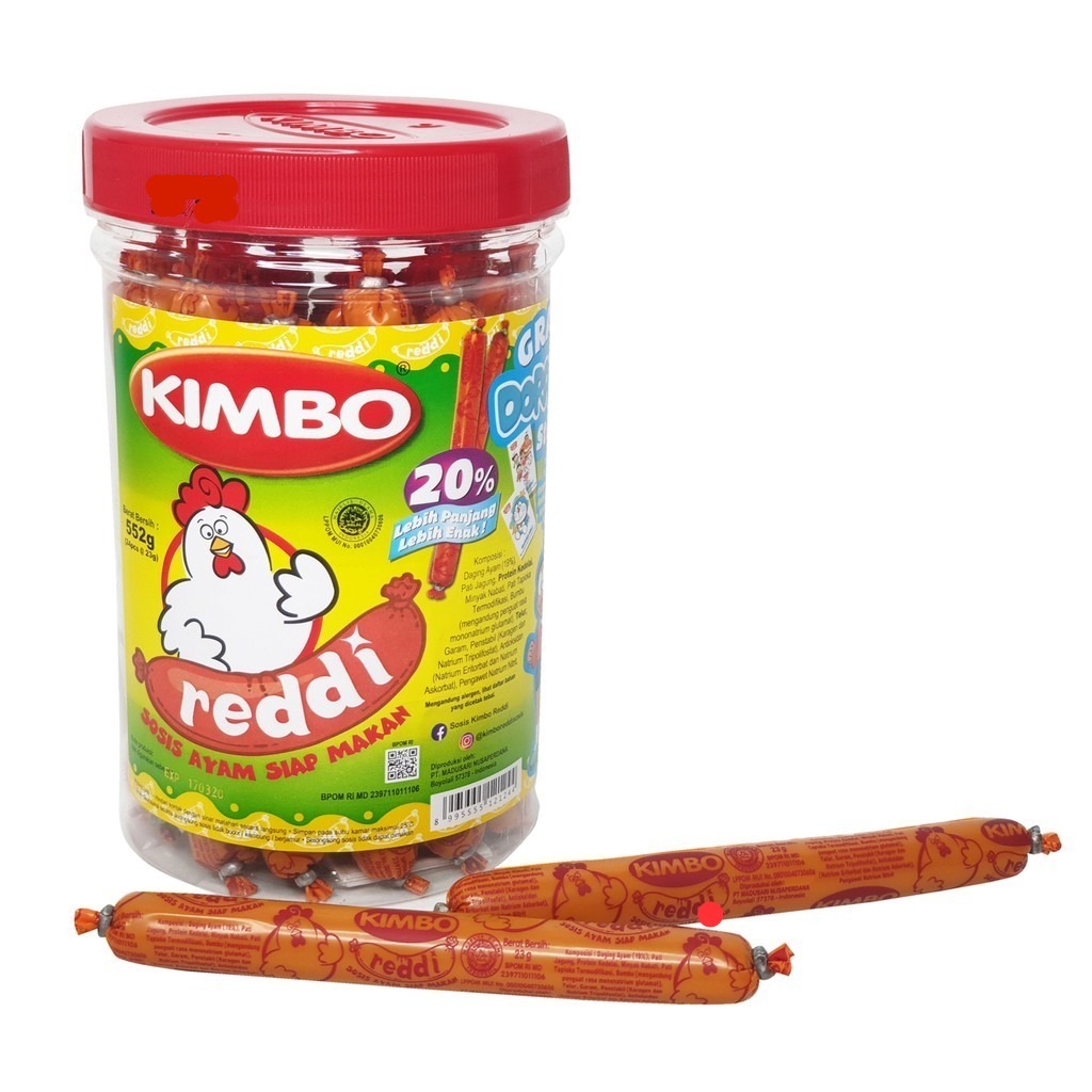 

KIMBO Reddi Sosis Ayam Toples 625gr 24+1pcs