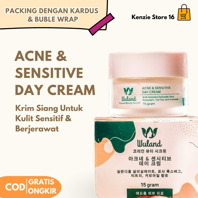 LAST STOCK Acne and Sensitive Day Cream Wuland Skincare BPOM WulandSkin