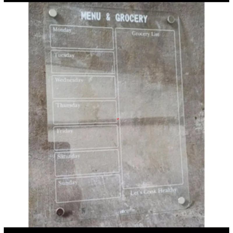 

Papan Menu Akrilik Papan Akrilik Menu Kulkas Papan Kulkas Akrilik Papan Menu Kulkas