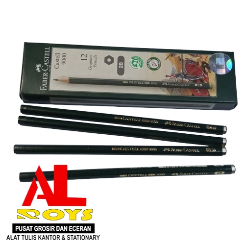 

Faber-Castell Pensil Tulis Ujian - 2B Castell 9000 set 12