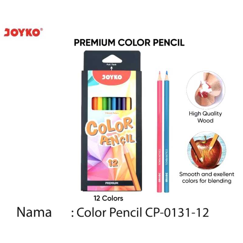 

V2_Premium Color Pencil Pensil Warna Premium Joyko CP-0131