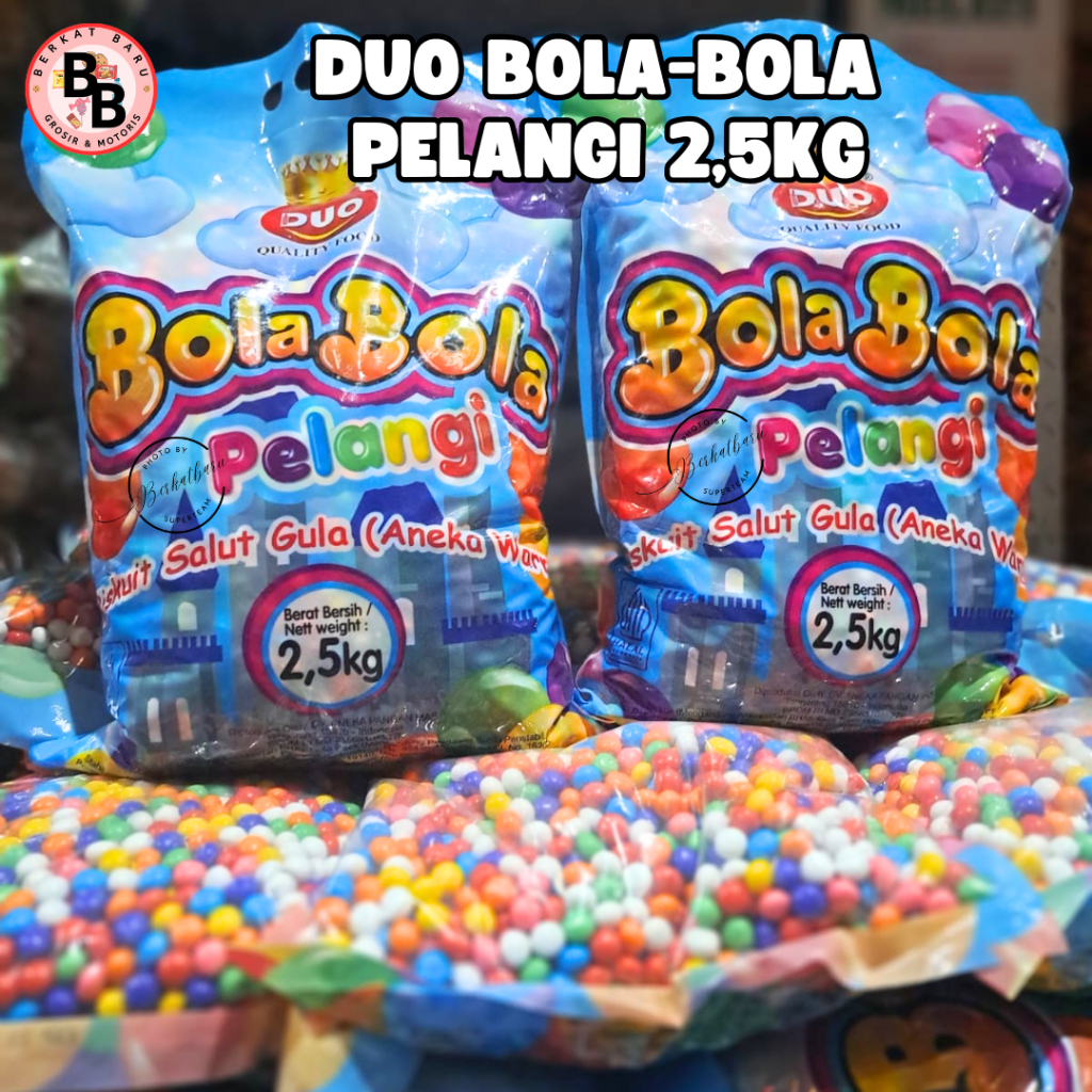 

[BB SNACK] DUO BOL BOLA PELANGI 2,5KG