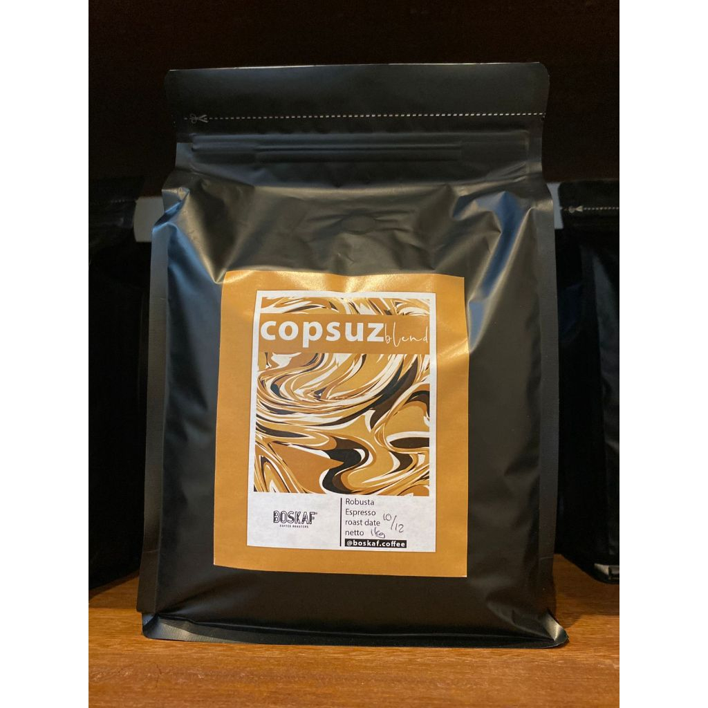 

Biji Kopi Robusta 1kg - Boskaf - Coffee/Kopi - Robusta Coffee - Copsuz robusta blend
