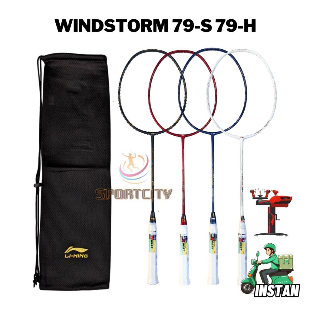 Raket Badminton Lining WINDSTORM 79 S H 30lbs Original