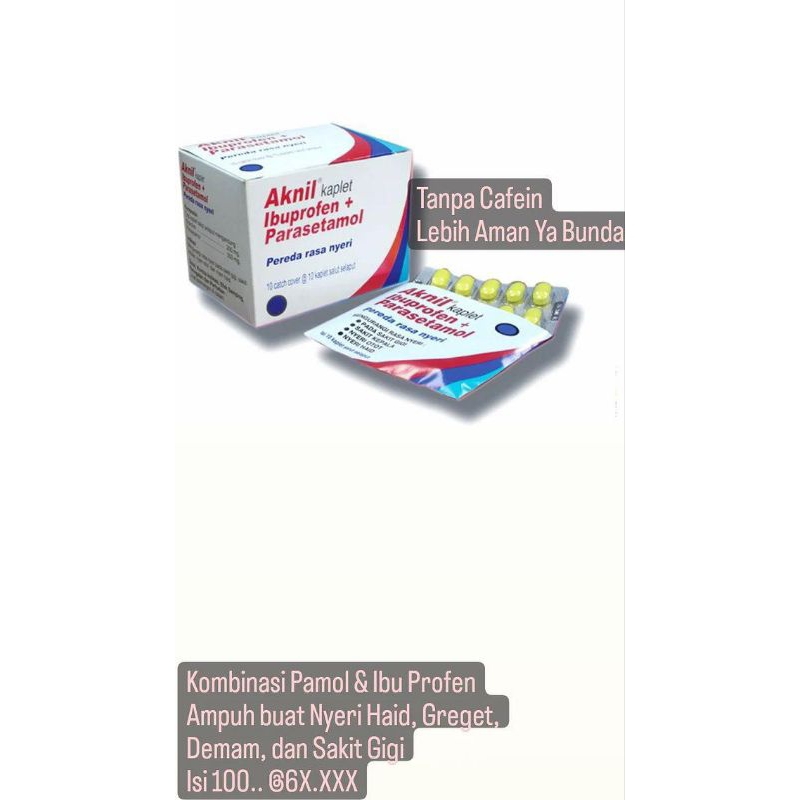Aknil Kaplet Ibuprofen + Parasetamol