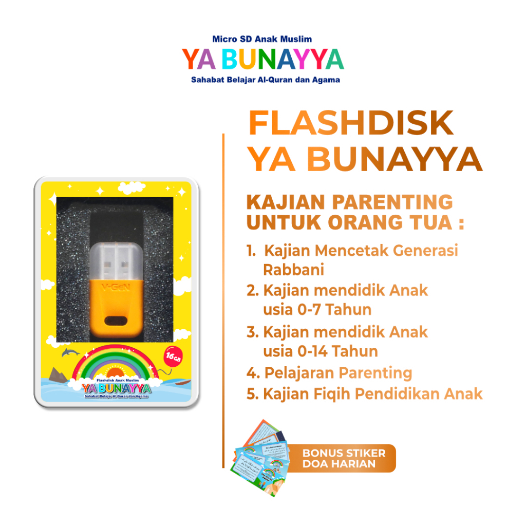 Flashdis Flashdisk Murotal 16 GB Ya Bunayya