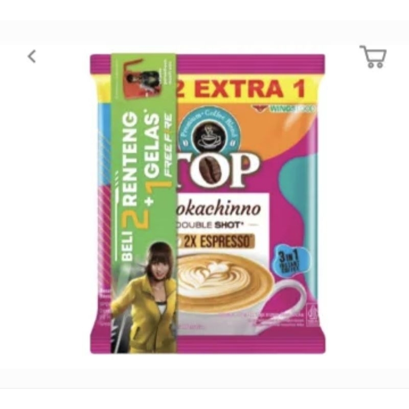 

TOP KOPI MOKACHINO COFFEE NETTO 15 PCS X 20 GR