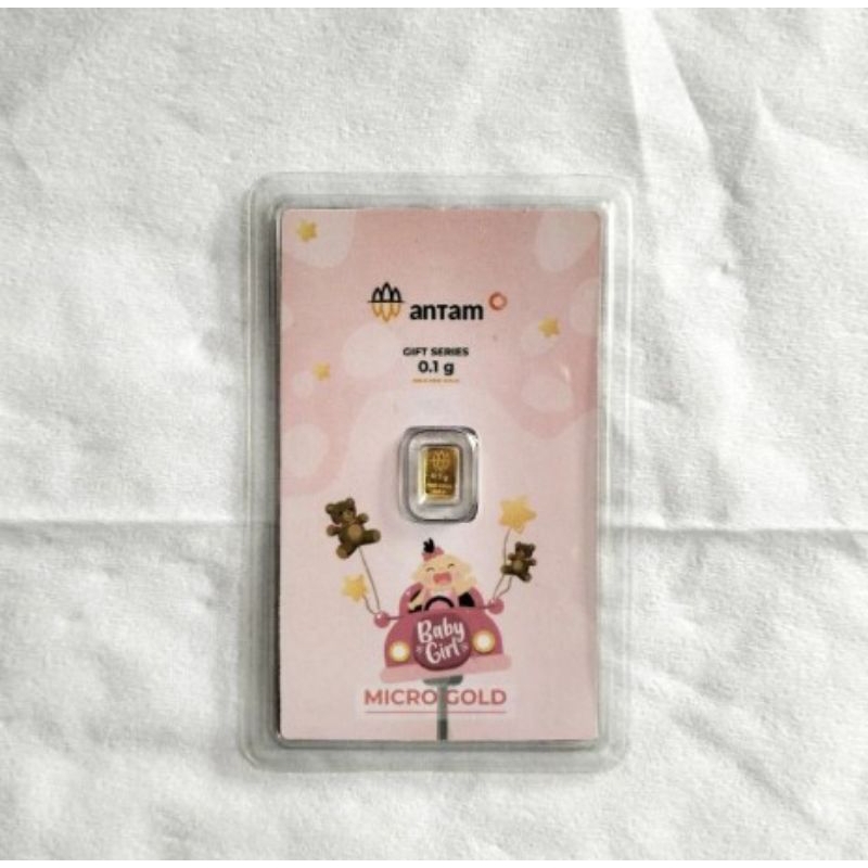 Logam mulia emas kita antam 0,1 gram series baby girl 999 fine gold