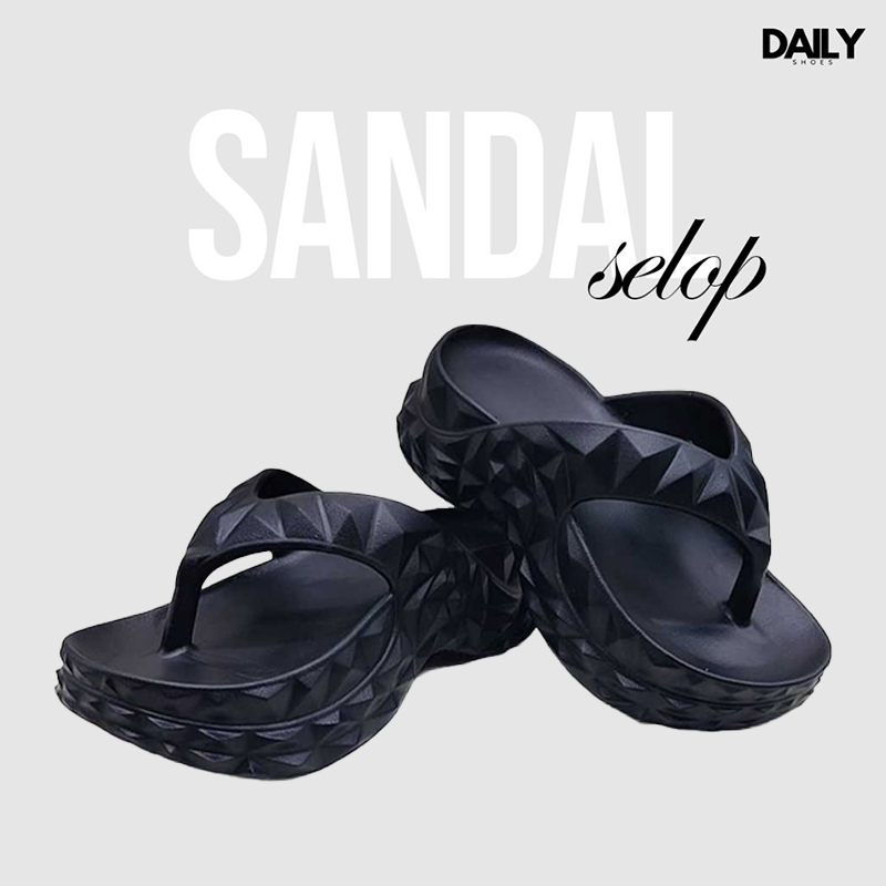 Sandal Karet Wanita Empuk Sandal Jepit Wanita Anti-selip Sandal berbentuk durian terbaru