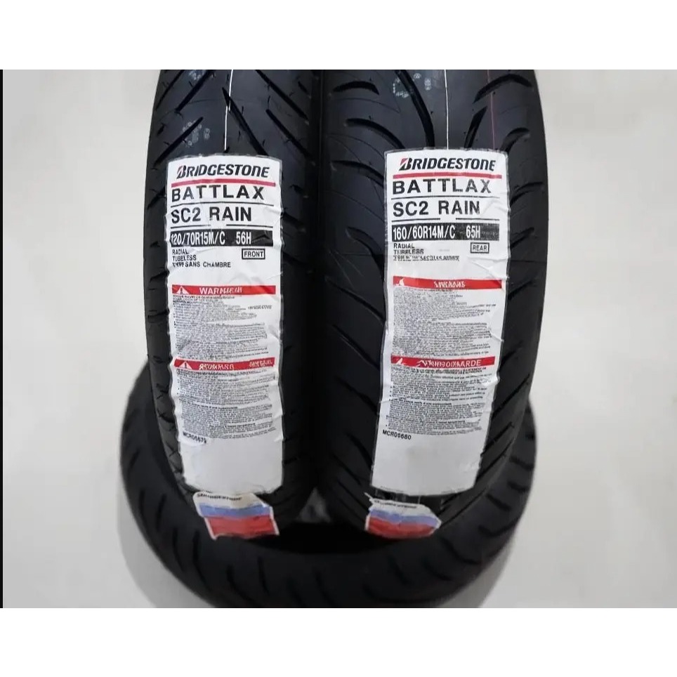 BAN BATTLAX SC2 120/70-15 DAN 160/60-17 BAN BATTLAX BRIDGESTONE UNTUK XMAX ORIGINAL