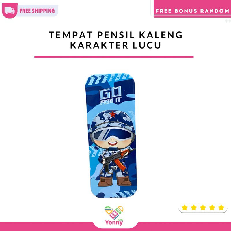 

Tempat Pensil Kaleng Karakter Lucu | Pensil Case (PCS)