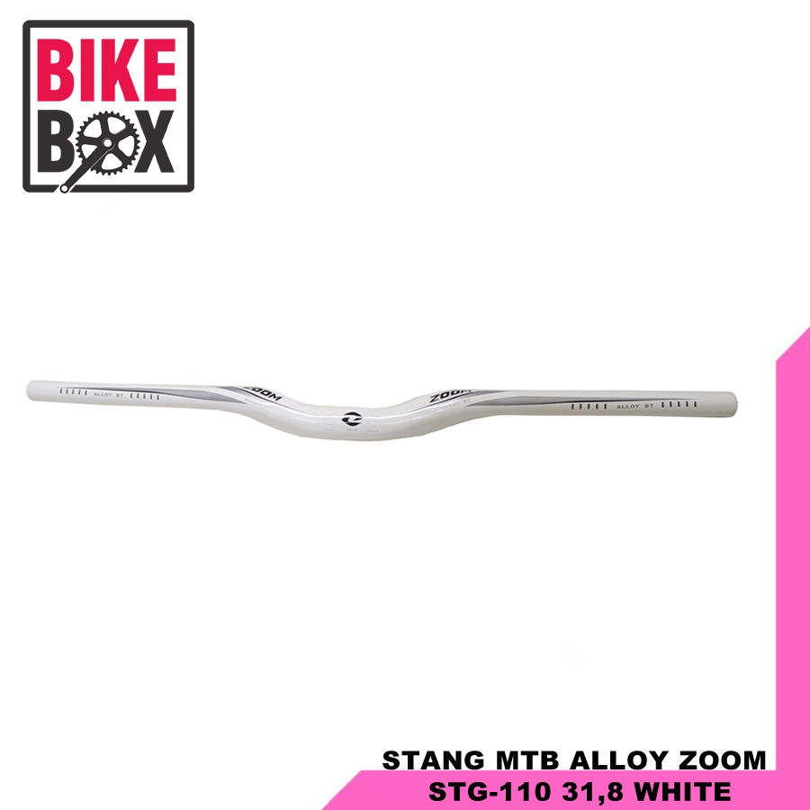 ZOOM HANDLEBAR / STANG SEPEDA MTB ALLOY STG-110 31,8 ZOOM WHITE