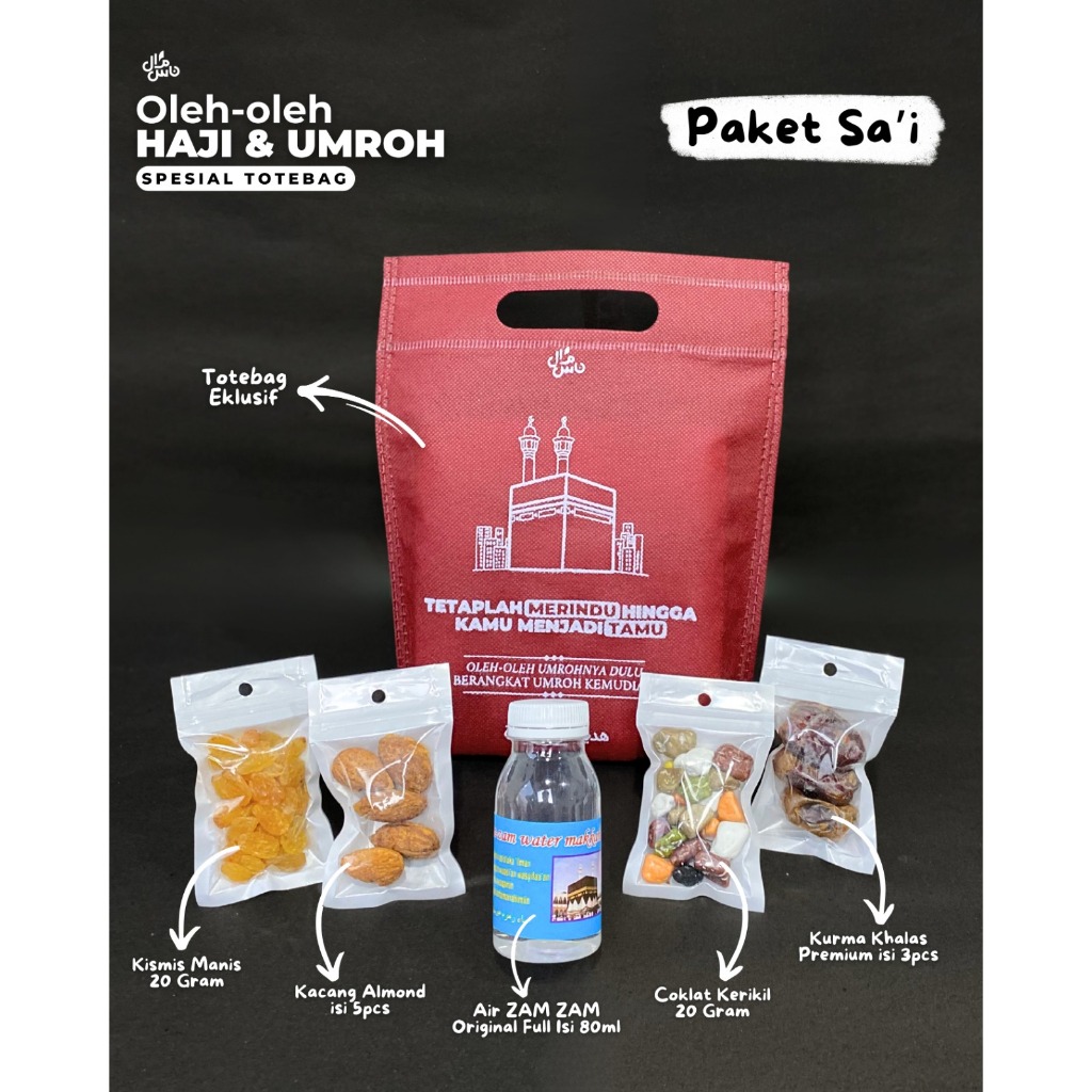 

Oleh Oleh Haji Dan Umroh Grosir Premium Air Zam Zam Isi Full Original Totebag Series