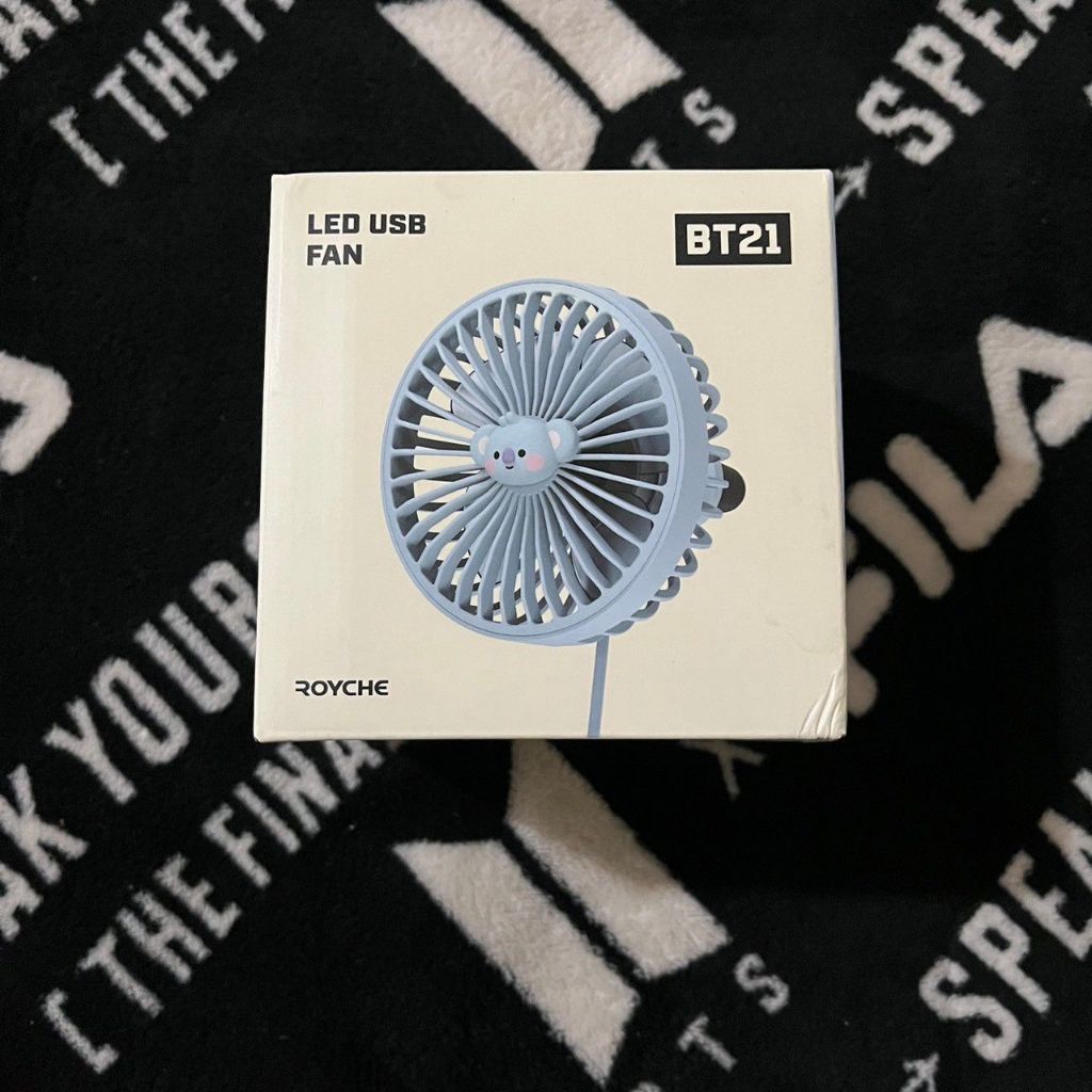 [Ready Stock - Baca Deskripsi] BT21 Royce Led USB Fan Koya
