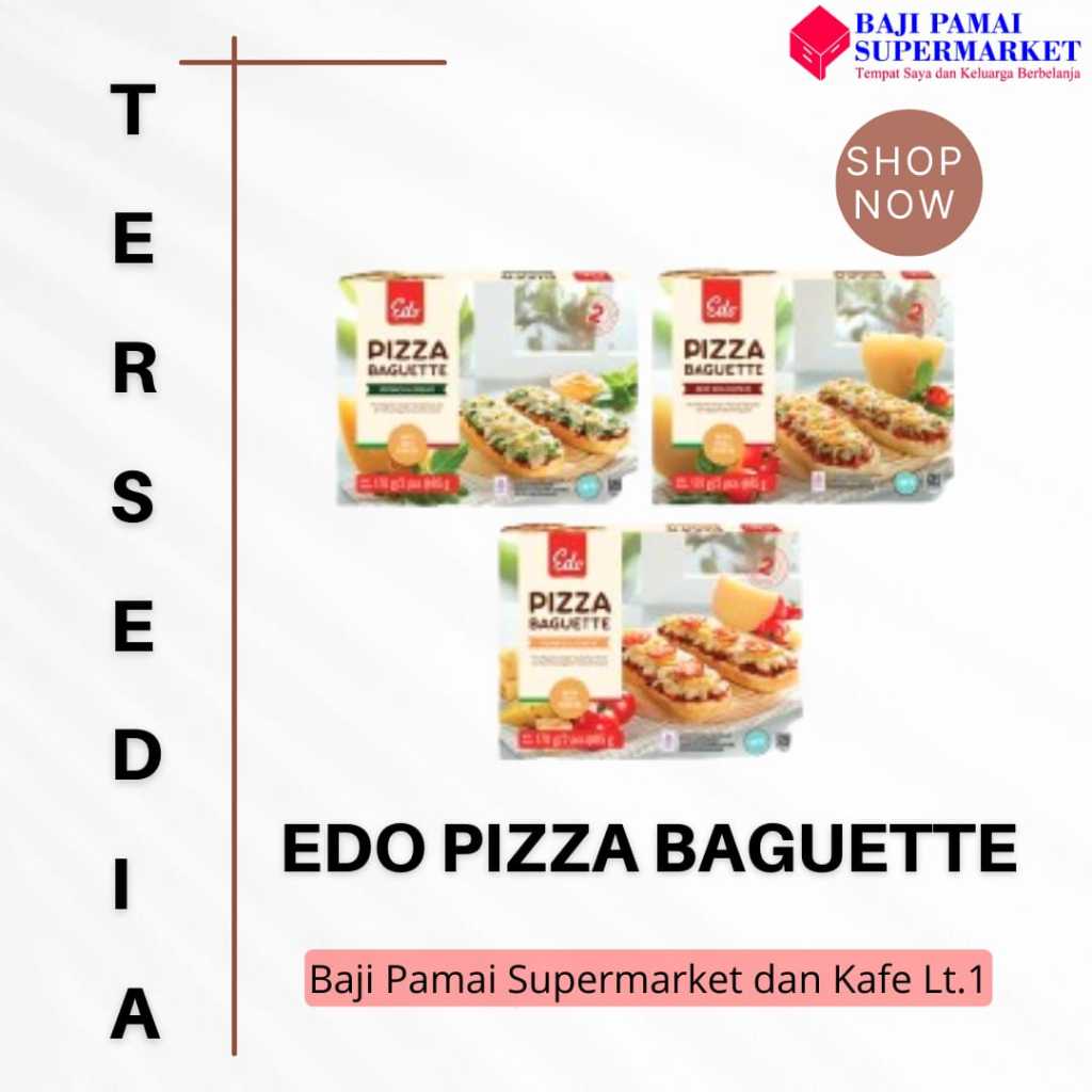 

Edo Pizza Baguette All Variant 170gr / 2 pcs